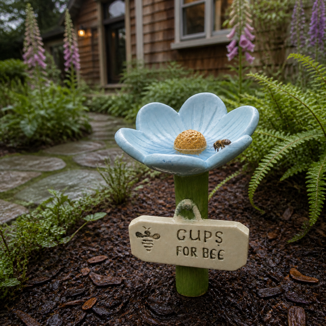 Mabel’s BeeSips – Weatherproof Flower Watering Stations, Set of 4