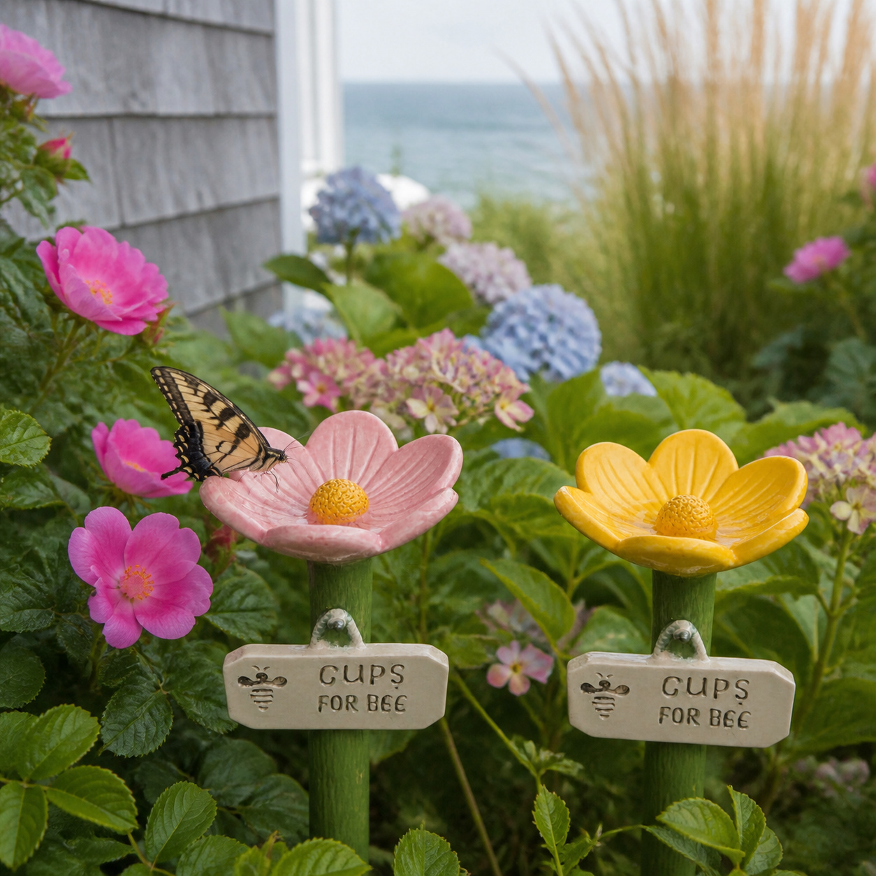 Mabel’s BeeSips – Weatherproof Flower Watering Stations, Set of 4