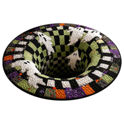 3D Vortex Halloween Rug
