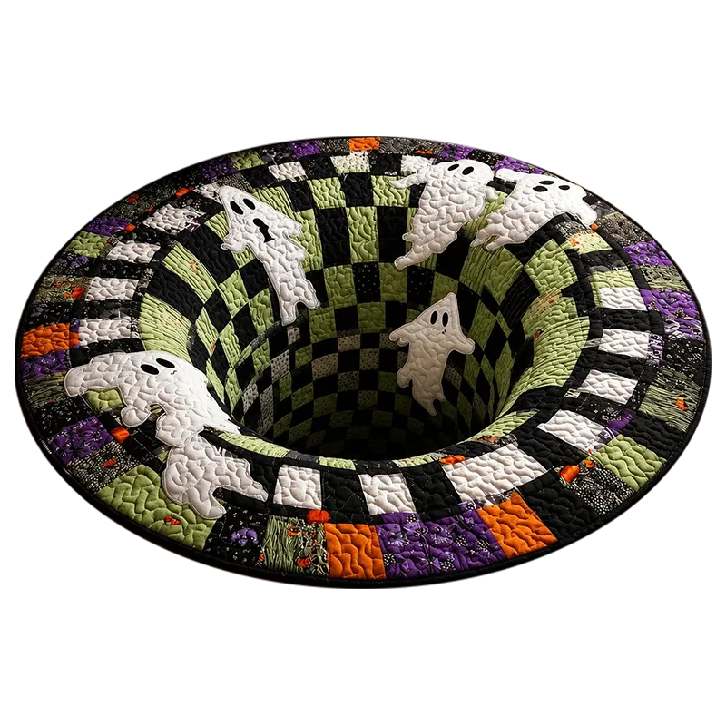 3D Vortex Halloween Rug