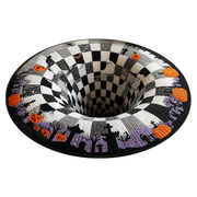 3D Vortex Halloween Rug