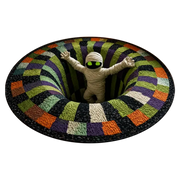 3D Vortex Halloween Rug