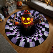 Optical Illusion Halloween Rug