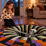 Optical Illusion Halloween Rug