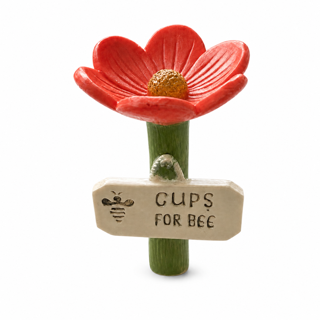 Cups For Bee – Weatherproof Flower Bee Water Station, Set of 4