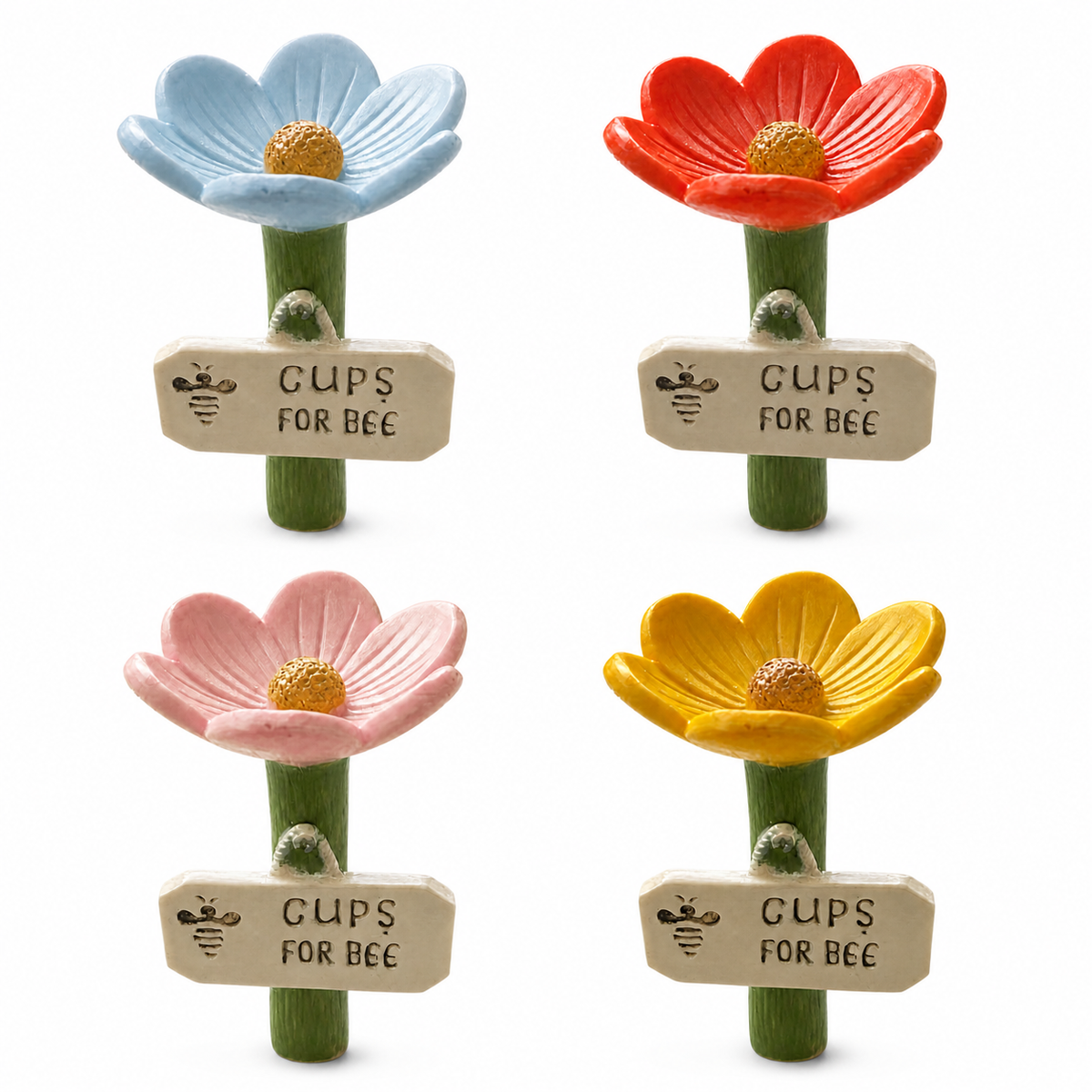 Mabel’s BeeSips – Weatherproof Flower Watering Stations, Set of 4