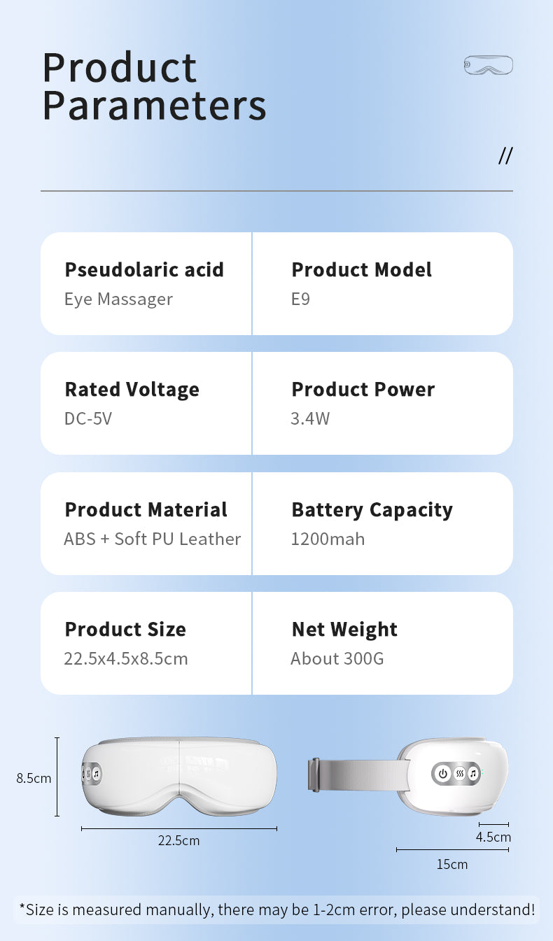 Ocuvela eye massager product specifications