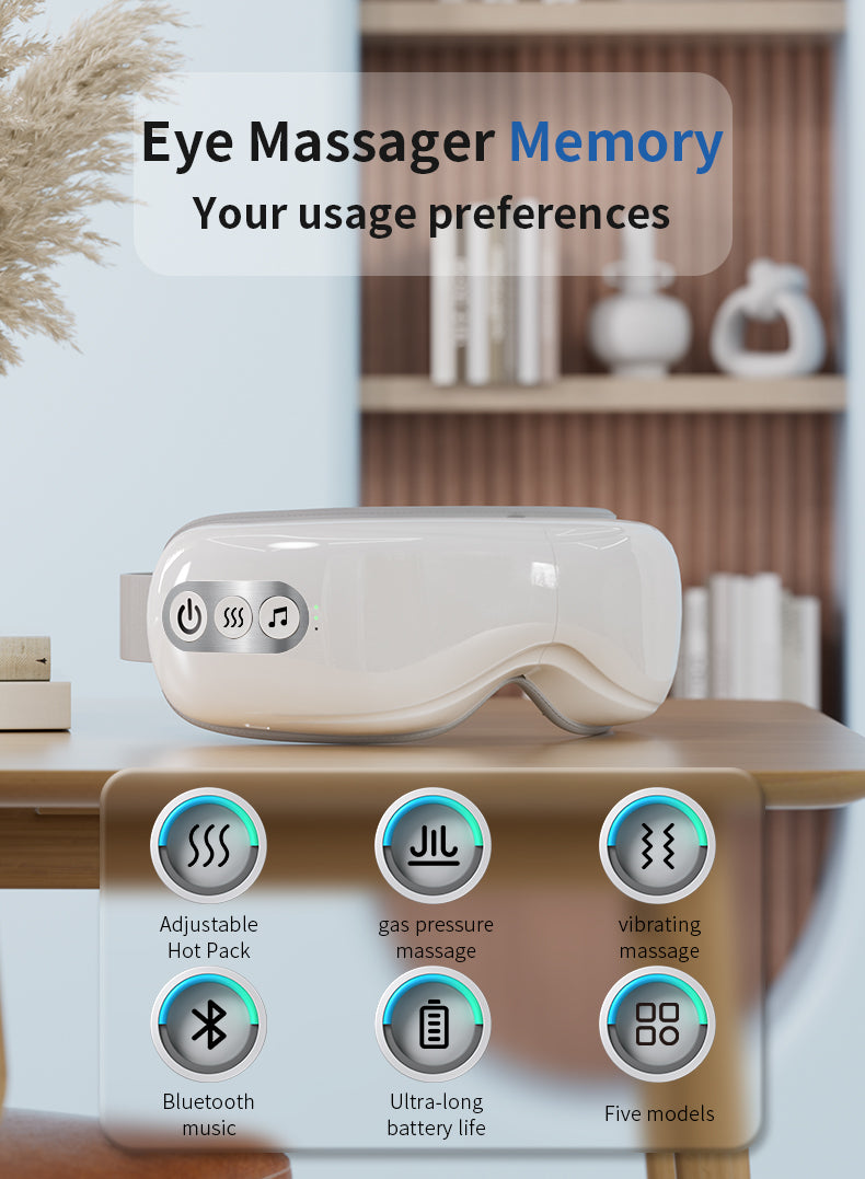Ocuvela eye massager relaxation modes